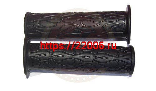 _Грипсы для велосипеда 104мм, резина, с упором, черные