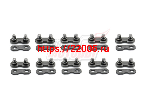 Звенья цепи 0,325-1,6 (1кмп=10шт.) (соединительные звенья) Звенья цепи 0,325-1,6 (1кмп=10шт.) (соединительные звенья)