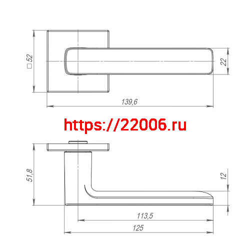 Ручка Punto (Пунто) раздельная K.ARC.Q52.VIVA SN-3 мат.никель фото 2 Ручка Punto (Пунто) раздельная K.ARC.Q52.VIVA SN-3 мат.никель фото 2