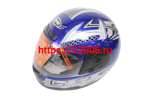 Шлем CONCORD XZF03 синий глянцевый с рисунком "S,M,L,XL,XXL" (интеграл)