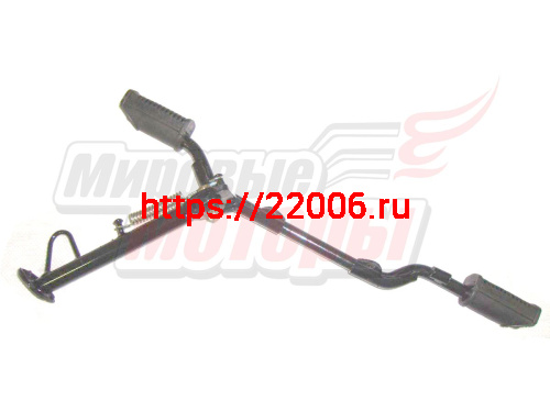 Подножки водителя в сборе с боковой подставкой HERO (общ.длина 555 мм)