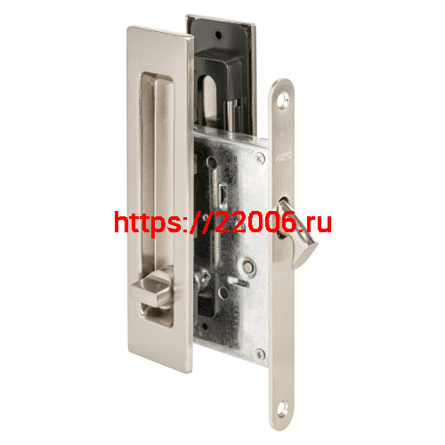 Защелка Punto (Пунто) с ручками для раздвижных дверей SH.SLQ152.011 (Soft LINE SLQ-011) SN мат.никель Защелка Punto (Пунто) с ручками для раздвижных дверей SH.SLQ152.011 (Soft LINE SLQ-011) SN мат.никель