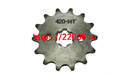 Венец (Z41) 420 (d54mm - 4 x 49mm) + ЗВЕЗДОЧКА (Z14) 420 (d14 - 17mm, 6 шлицов) (компл.) фото 3