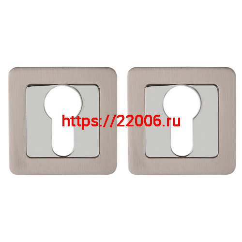 Накладка Punto (Пунто) под цилиндр ET.K.QR52 (ET QR) SN/CP-3 матовый никель/хром