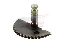 Вал кикстартера 10" с сектором двиг.4х такт.корот. (FT50QT-4, 4А, 10, 18)