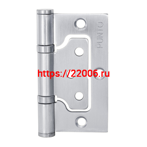 Петля Punto (Пунто) универсальная без врезки IN3200W SC (200-2B 75x2,5) мат. хром Петля Punto (Пунто) универсальная без врезки IN3200W SC (200-2B 75x2,5) мат. хром