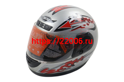 Шлем CONCORD XZF03 серебристый "S,M,L,XL,XXL" (интеграл)
