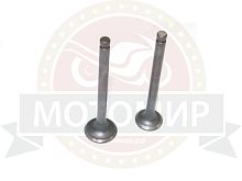 Клапана 4х такт. GY6-50/80, 139QMB впускной/выпускной (d16/h64мм, d18,5/h64мм) (компл)