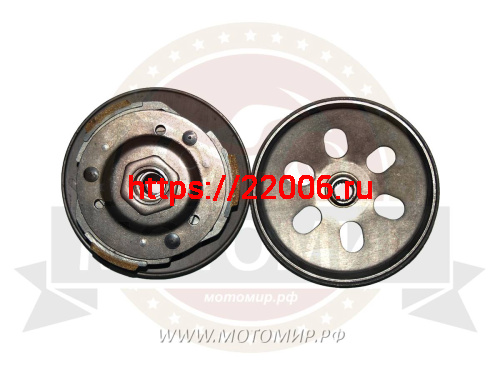 Муфта сцепления GY6-125/150,152QMI,157QMJ,ATV150 в сборе (компл) (колодки, конус ведущий) фото 2