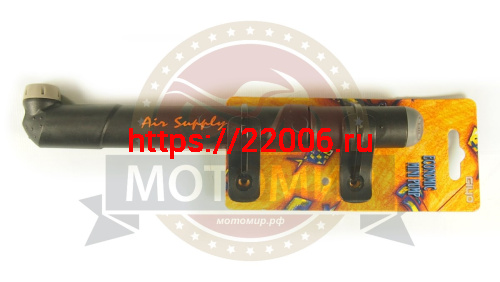 Насос вело ручной GIYO GP-45, пластик, экономичный и лёгкий, макс.давление 80 psi, крепление