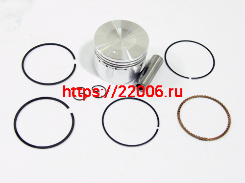 Поршень 52,40 мм 4 такт. Delta 110 см3, TTR125, Kayo (кольца, палец d13мм, стопорн кольца) STD Поршень 52,40 мм 4 такт. Delta 110 см3, TTR125, Kayo (кольца, палец d13мм, стопорн кольца) STD
