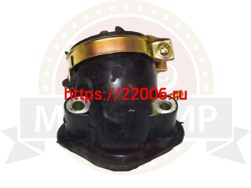 Патрубок карбюратора GY6-125/150/180, 152QMI, 157QMJ (коллектор впускной) резин. фото 3 Патрубок карбюратора GY6-125/150/180, 152QMI, 157QMJ (коллектор впускной) резин. фото 3