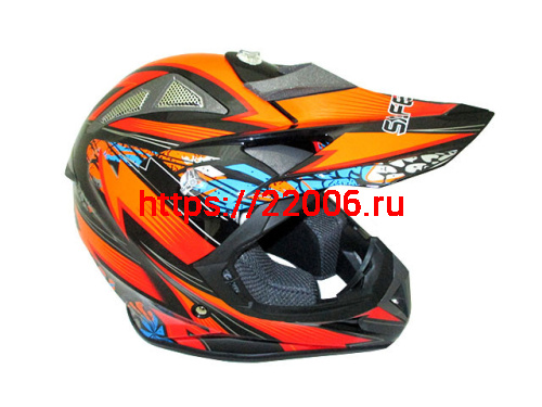 Мотошлем SAFEBET HF-116 (cross) black Q152-O (S)