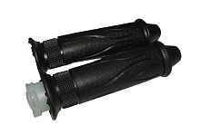 Ручка руля правая (газа) SPARK в сборе (с резинкой) + ручка левая (резиновая) (090/091)