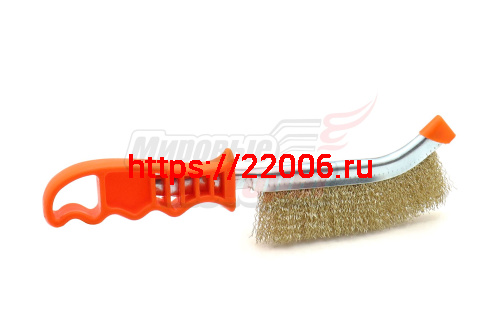 Щетка металлическая с пласт. ручкой (латунь) "Bohrer"(36500001-ВН) Щетка металлическая с пласт. ручкой (латунь) "Bohrer"(36500001-ВН)