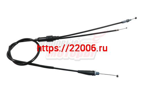 Трос газа двойной (ПРЯМОЙ) CG250 L=1185 для карбюратора с ускорителем Трос газа двойной (ПРЯМОЙ) CG250 L=1185 для карбюратора с ускорителем