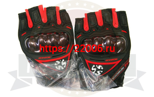 Перчатки SCOYCO (оригинал) МС-44D, цвет красный,  р-р M