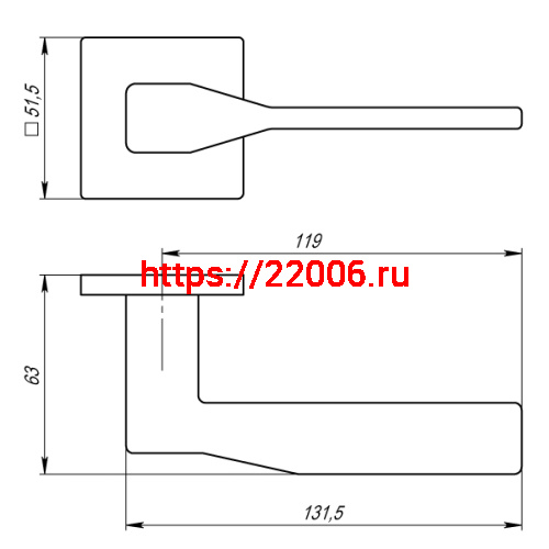 Ручка Armadillo (Армадилло) раздельная K.USS52.GRAND (GRAND USS) WH-19 белый фото 2 Ручка Armadillo (Армадилло) раздельная K.USS52.GRAND (GRAND USS) WH-19 белый фото 2