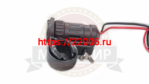 Прикуриватель мото (12V120W, крепление на руль МОТО, водонепроницаемый с крышкой) фото 2