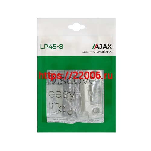 Защелка Ajax (Аякс) врезная PLASTLP45-8 (LP45-8) CP хром фото 2 Защелка Ajax (Аякс) врезная PLASTLP45-8 (LP45-8) CP хром фото 2