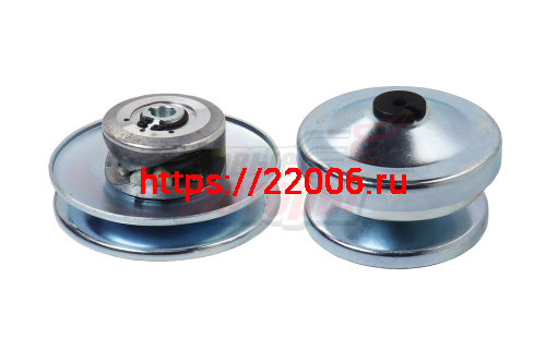 Вариатор со сцеплением в сборе "FORWARD" МУХТАР-7 (ведущий-под вал D19,05 мм,ведомый-под вал D16 мм) Вариатор со сцеплением в сборе "FORWARD" МУХТАР-7 (ведущий-под вал D19,05 мм,ведомый-под вал D16 мм)