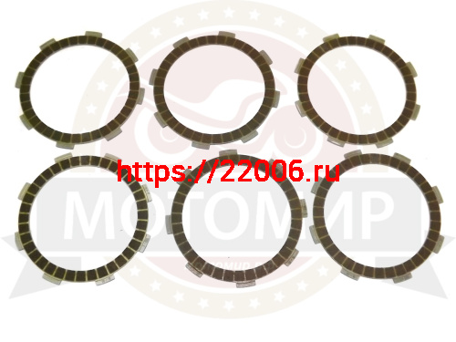 Диск сцепления CBВ250 (СG200) ферридо (компл. 6шт.)