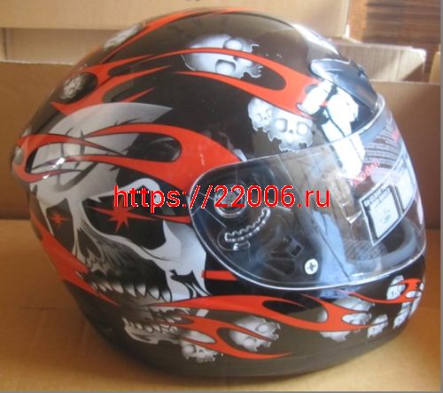 Шлем CONCORD XZF07 чёрный "S(55-56)" (интеграл) фото 2