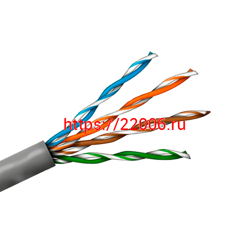 Кабель DIVISAT UTP 4PR 24AWG Cu CAT 5e, PVC (0.52) 305м Кабель DIVISAT UTP 4PR 24AWG Cu CAT 5e, PVC (0.52) 305м
