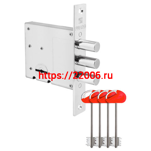 Замок Fuaro (Фуаро) врезной сувальдный MDV10/S-60.00.3R14 4key Замок Fuaro (Фуаро) врезной сувальдный MDV10/S-60.00.3R14 4key
