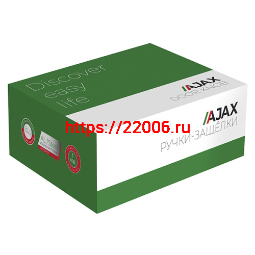 Ручка Ajax (Аякс) защелка DK610 CP-BK (6010 CP-B) (фик.) хром фото 2