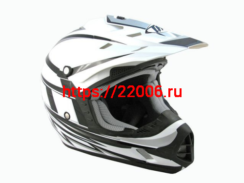 Мотошлем THH TX-12 №17 white/silver (M) Мотошлем THH TX-12 №17 white/silver (M)