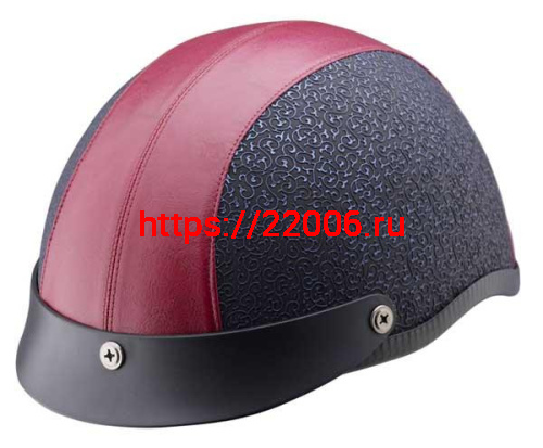 Мотошлем YM-610 Leather черный (М) Мотошлем YM-610 Leather черный (М)