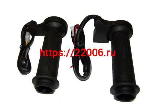 Подогрев (Ручки с подогревом) в сборе (пр/лев) под диам. 22мм, проводка, тумблер (2 полож), фото 2