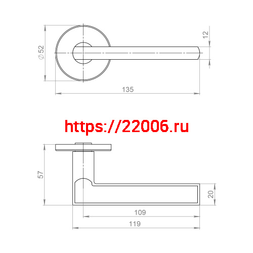 Ручка Ajax (Аякс) раздельная R.JSR51.APOLO SN-3 матовый никель фото 2 Ручка Ajax (Аякс) раздельная R.JSR51.APOLO SN-3 матовый никель фото 2