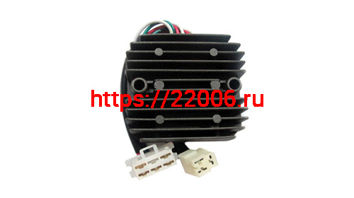 Реле регулятор напряжения 4Т 125-150 сс 2 фишки 8 контактов SM Реле регулятор напряжения 4Т 125-150 сс 2 фишки 8 контактов SM