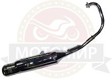 Глушитель YBR125 в сборе с коленом