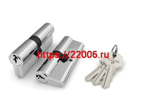 Цилиндровый Fuaro (Фуаро) механизм (100 CA/80) 1000CAKey80(35+10+35) CP хром 5Key