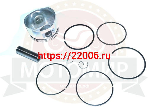 Поршень 52,40 мм 4 такт. Delta 110 см3, TTR125, Kayo (кольца, палец d13мм, стопорн кольца) STD фото 2 Поршень 52,40 мм 4 такт. Delta 110 см3, TTR125, Kayo (кольца, палец d13мм, стопорн кольца) STD фото 2