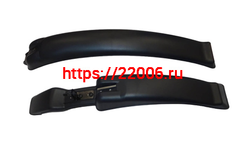 Крылья велосипедные 26" пластик, черные, под V-brake, чёрные с красным отражателем (TBS SF-212F/R) фото 2 Крылья велосипедные 26" пластик, черные, под V-brake, чёрные с красным отражателем (TBS SF-212F/R) фото 2