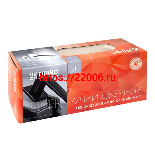 Ручка Fuaro (Фуаро) раздельная K.SL52.REDLINE (RED LINE SL) SSC-16 сатинированный хром фото 2