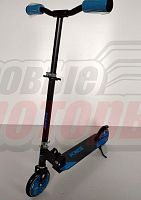 Самокат KMS SK-049 (от 9ти лет, колеса 210мм, руль с регул, складной, с подножкой)Зеленый