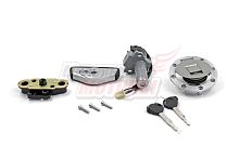 Замки (компл.) зажигания, крышка бензобака, замок сиденья, замок бардачка HERO