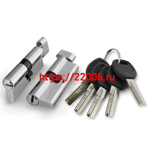 Цилиндровый Punto (Пунто) механизм (A202/120) A2002Knob120(65+10+45) с вертушкой SN никель