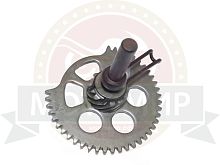 Шестерня кикстартера GY6-125/150 с осью и пружиной секторная промежуточная