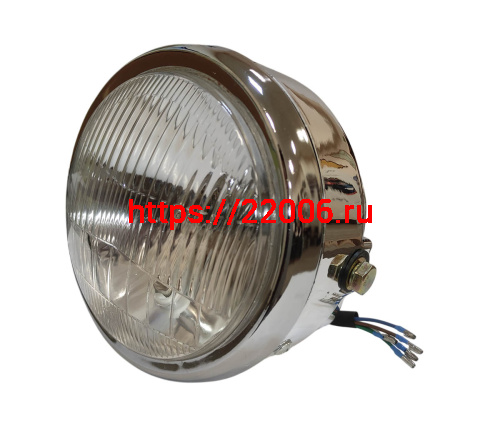 Фара Zodiak, Альфа круглая (хром)