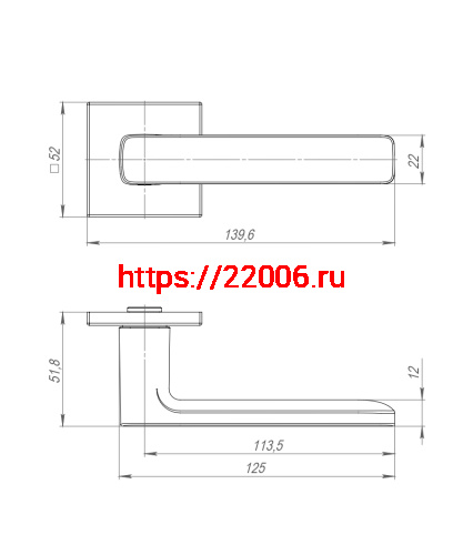 Ручка Punto (Пунто) раздельная K.ARC.Q52.VIVA CP-8 хром ТРОСИК фото 4 Ручка Punto (Пунто) раздельная K.ARC.Q52.VIVA CP-8 хром ТРОСИК фото 4