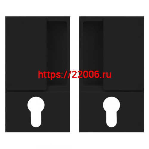 B30003.00.93 AGB (АГБ) Ручка WAVE под цилиндр (черный), для распашных дверей B30003.00.93 AGB (АГБ) Ручка WAVE под цилиндр (черный), для распашных дверей