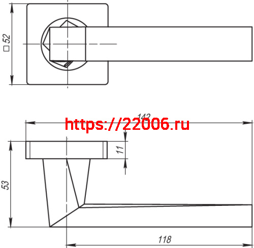 Раздельная ручка Armadillo Corsica SQ003-21CP-8 «хром» фото 4 Раздельная ручка Armadillo Corsica SQ003-21CP-8 «хром» фото 4
