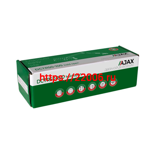 Доводчик Ajax (Аякс) дверной DCTR50-100 (TDR-100) 50-100кг AL алюминий фото 2
