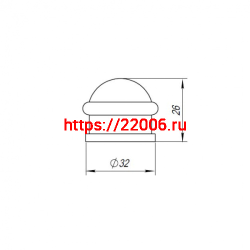 Упор Punto (Пунто) дверной напольный DFIX/F26 (DS PF-26) SN-3 мат.никель фото 3 Упор Punto (Пунто) дверной напольный DFIX/F26 (DS PF-26) SN-3 мат.никель фото 3